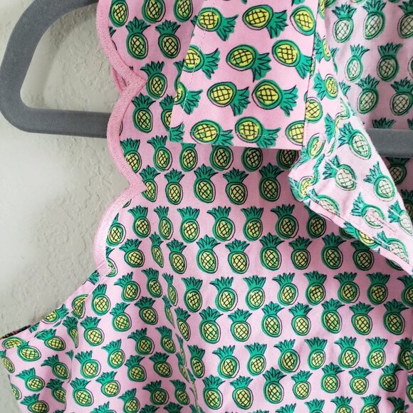 Talbots Woman Size 10 P Pineapple Novelty Print NWOT Sleeveless Button up Blouse - Picture 3 of 6